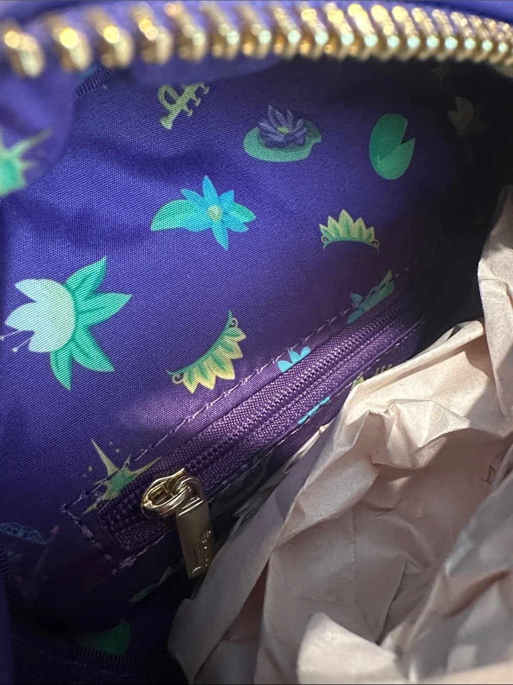 Loungefly Purple Tiana Palace Embroidered Mini Backpack